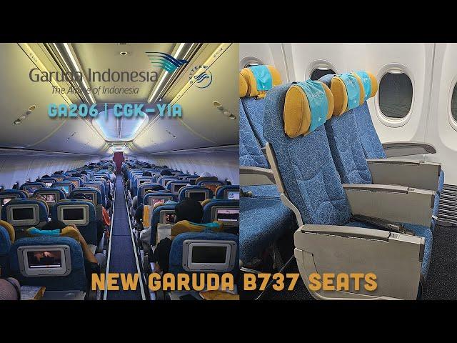 GARUDA INDONESIA New Seats B737-800 Jakarta to Yogyakarta (GA206)