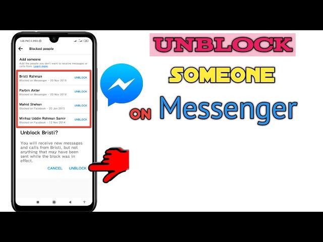 How to Unblock People On Facebook Messenger App Easily