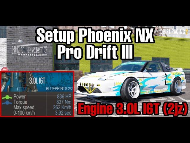 Setup Phoenix NX "180sx"(3.0L l6T Engine) "2jz" | CarX Drift Racing 2