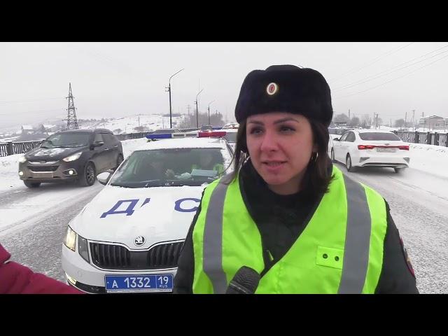 Крупное ДТП на Коммунальном мосту - Абакан 24