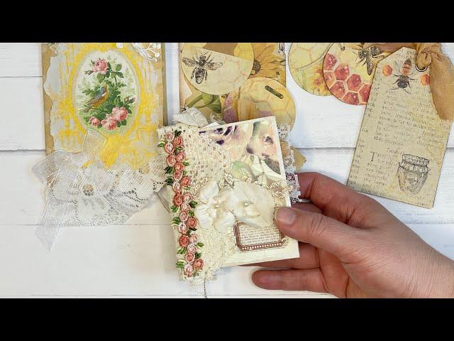 Mini Junk Journal - Ephemera Ideas & Craft With Me - Fet. Your Creative Studio / Beebeecraft