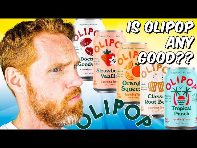 First Time Trying Olipop!! A Healthy Soda?! - Taste Test