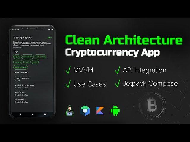How to Make a Clean Architecture Cryptocurrency App (MVVM, Use Cases, Compose) - Android Studio