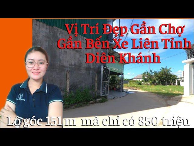 [ đã bán ]Bán đất xã Suối Hiệp, Diên Khánh, gần chợ đầu mối và bến xe liên tỉnh, lô góc 151m giá rẻ