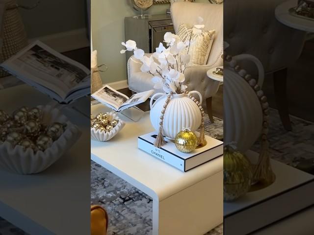 How I styled my $25 Homegoods Designer Coffee Table #home #viralhomeshorts #homedecor