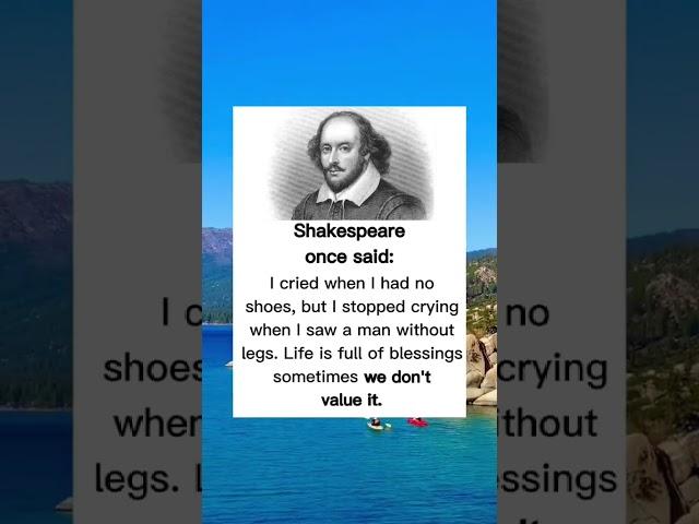 Shakespeare once said.. #motivation #shorts #youtube #quotes