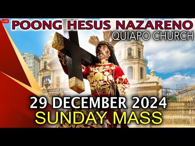 LIVE: Quiapo Church Mass Today • 29 December 2024 (Sunday Mass) • Fr. Dave Conception