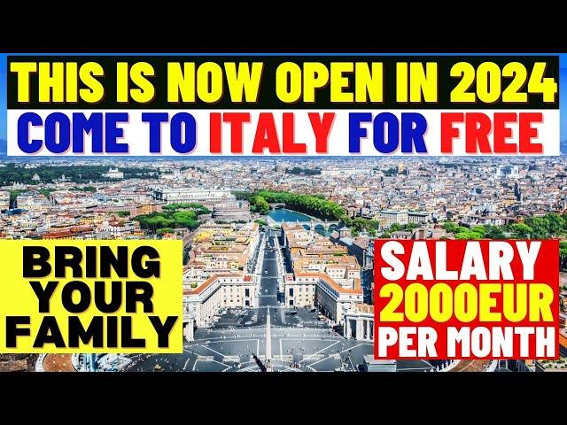 Italy Work Visa Process 2024: Italy Work Permit 2024: Italy Work Visa Permit For Foreigners In 2024