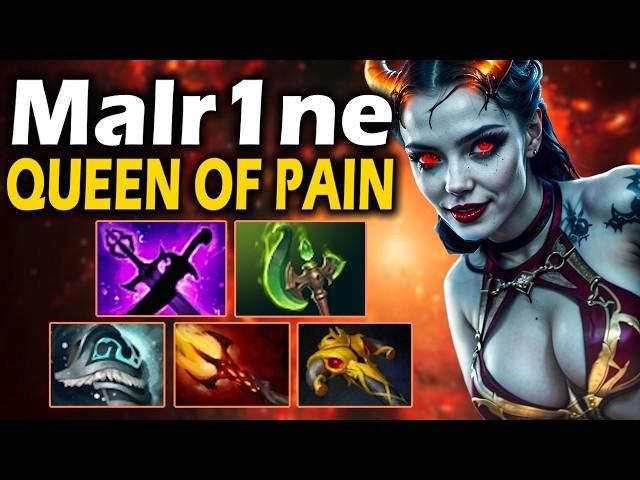 Малрин на Квопе, заставляет врагов СТРАДАТЬ! - Malr1ne Queen Of Pain 7.37 ДОТА 2