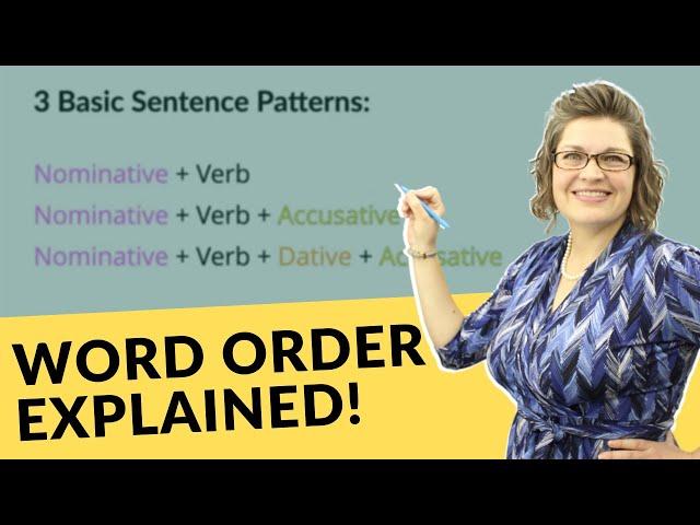 German Word Order & Sentence Structure | German with Laura