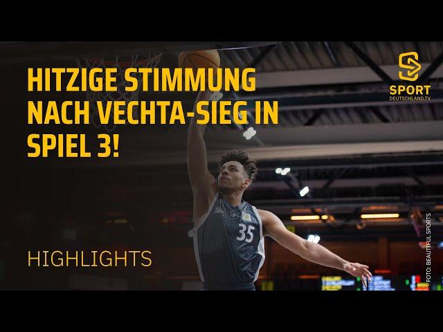 Rasta Vechta - JobStairs Giessen 46ers | Highlights - ProA, Playoffs Spiel 3 | SDTV Basketball