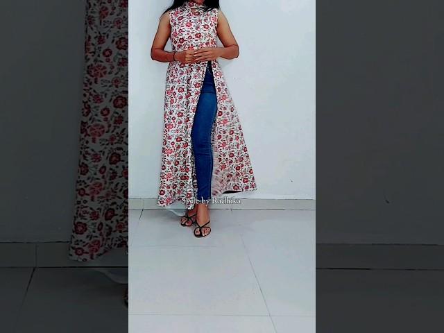 Stylish front open kurti Design/Style by Radhika #kurtidesign2024 #sewing #shorts #latestkurtidesign