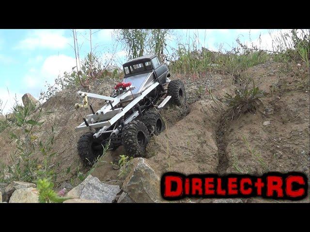 6x6 RC Tow Truck SCX10 Jeep Rubicon RC Rock Crawlers - DirelectRC