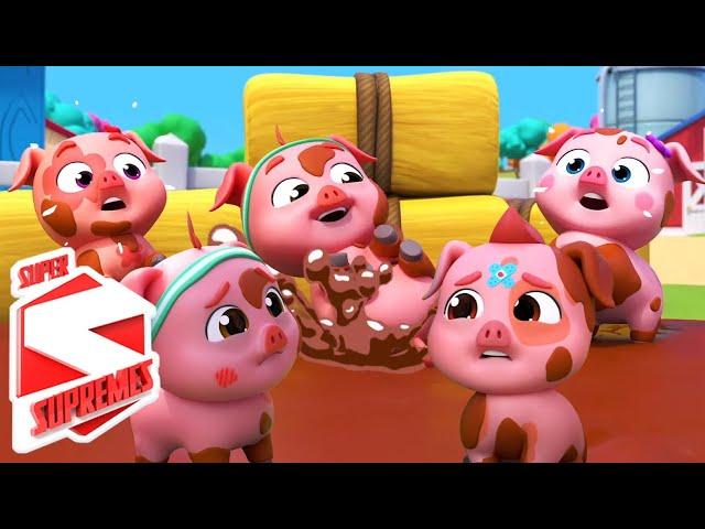 Five Little Piggies, Animals Cartoon Videos and Nursery Rhymes for Kids