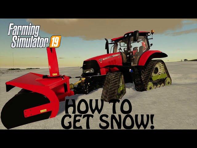 HOW TO GET SNOW in Farming Simulator 2019 | SEASONS MOD IS HERE | PS4 | Xbox One