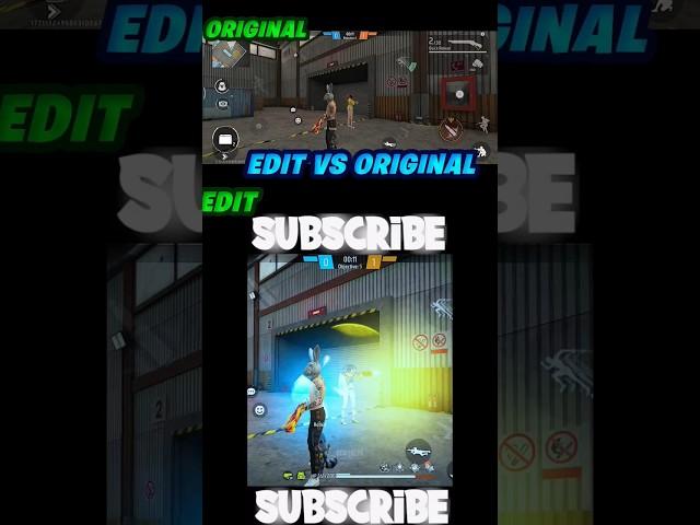 Before Vs After Editing in Free Fire  WAIT FOR END #freefireshorts #shortsfeed #shorts