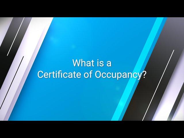 Understanding Certificate of Occupancy