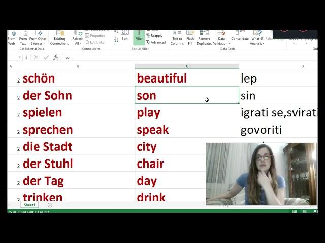 GERMAN ENGLISH DICTIONARY | FIRST 100 WORDS | BASIC GERMAN WORDS