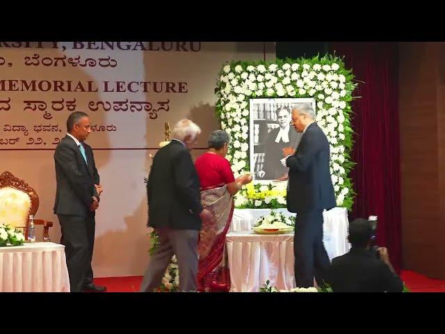 NLSIU | JUSTICE E. S. VENKATARAMIAH CENTENNNIAL MEMORIAL LECTURE | 22ND DEC 2024 | LIVE