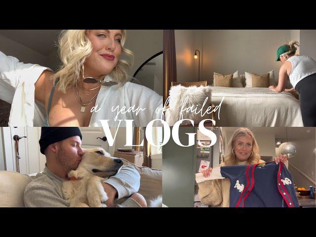 A YEAR OF FAILED VLOGS PT.1 (START OF CLOSET CLEANOUT SERIES, GETTING REAL, WEDDING PLANNING)