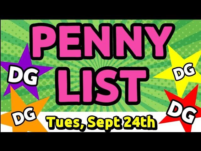 ‼️YES, WE HAVE ONE‼️PENNY LIST FOR Sept 24th @ DOLLAR GENERAL [9/23/24]