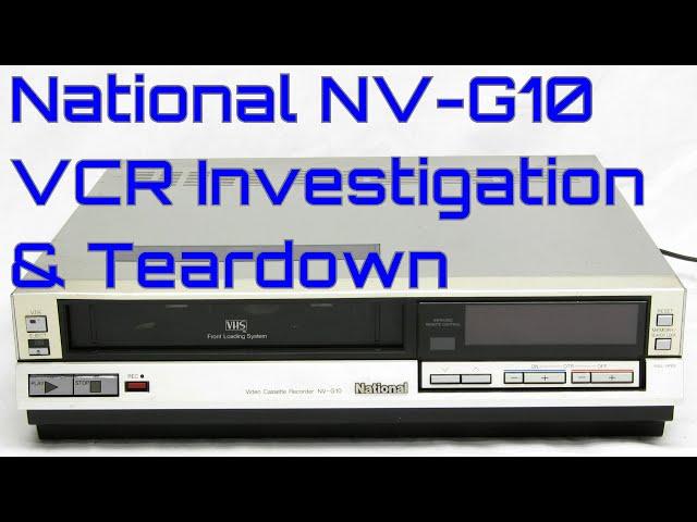 EW0137 - National NV-G10 VCR Investigation Teardown