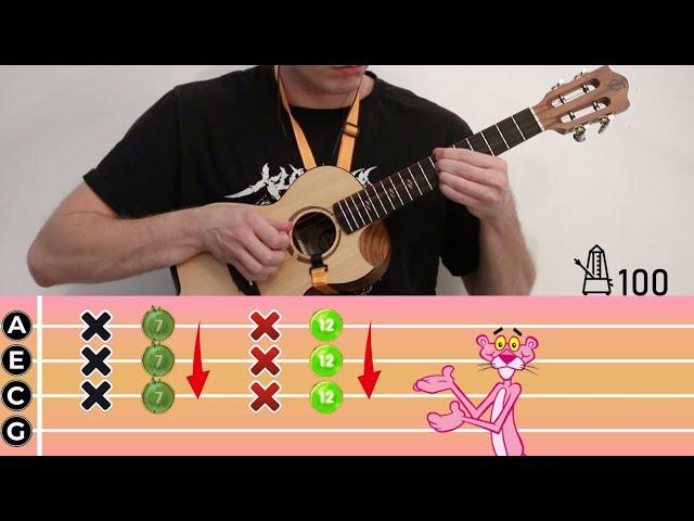 The Pink Panther OST (Tutorial ukulele / разбор на укулеле)