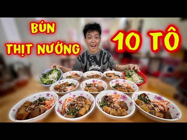 Thật Khủng Khiếp Hoàng Tốc Độ Ăn Hết 10 Tô Bún Thịt Nướng Sao Có Thể Làm Được Ta?