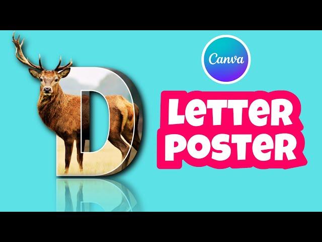 Letter Poster Design - Canva Tutorial