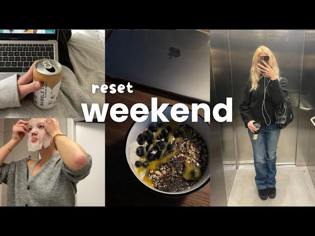 reset weekend vlog (productif) ‍️ ménage, révisions, everything shower etc