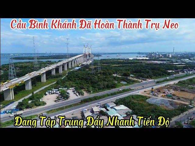 Cầu Bình Khánh Trụ Bên Phía Huyện Nhà Bè Đã Hoàn Thành Trụ Neo Tạm  26/12/2024