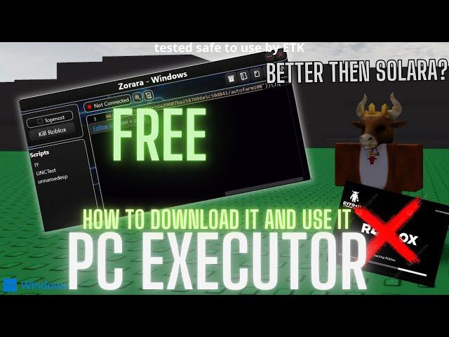 How to hack on roblox!! (product)  Zorara pc executor  tutorial  (byfron bypass) exploit