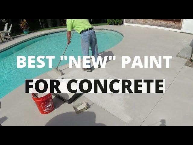 NEW CONCRETE PAINT! How To Paint Concrete EASY DIY