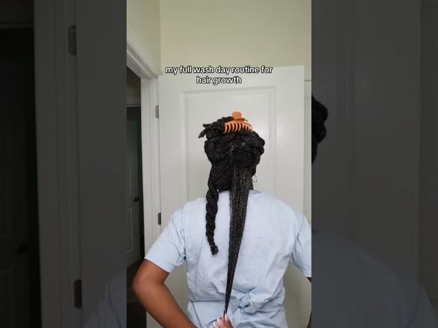 DO THIS WASHDAY ROUTINE FOR HAIR GROWTH #4chair #naturalhair #hairgrowth #washday