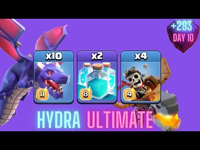 +293 | Hydra Ultimate Attack TH16 | Day 10 | Legend League 11/2024