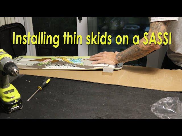 Installing think blistered skids skid plates on a freestyle deck MARCO SASSI