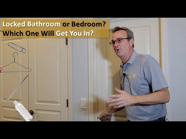 5 Easy Ways to Unlock a Bedroom Door or Unlock a Bathroom Door - Unlock Privacy Lock