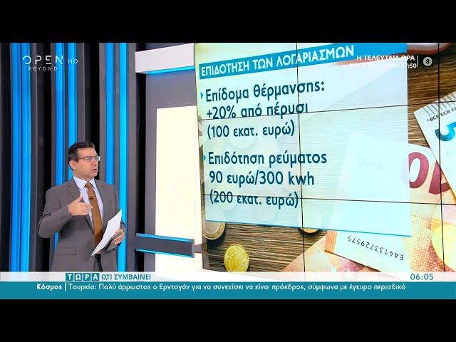 Επιδότηση με κοινωνικά κριτήρια στο φυσικό αέριο | Τώρα ό,τι συμβαίνει 3/10/2021 | OPEN TV