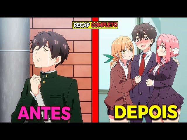 de REJEITADO a DONO DE UM HÁREM de WAIFUS|Anime Recap Completo