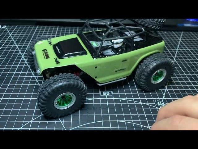 SCX24 Deadbolt Micro Crawler Build Video - The Green Machine