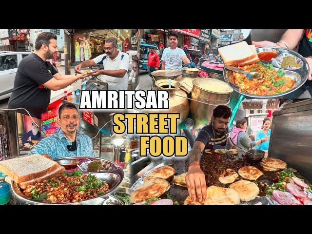 Amritsar Best Street Food | Paneer Bhurji, Neutri Kulcha, Mathi Choley, Amritsari Kulfa