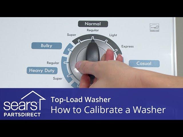 How to Calibrate a Top-Load Washer