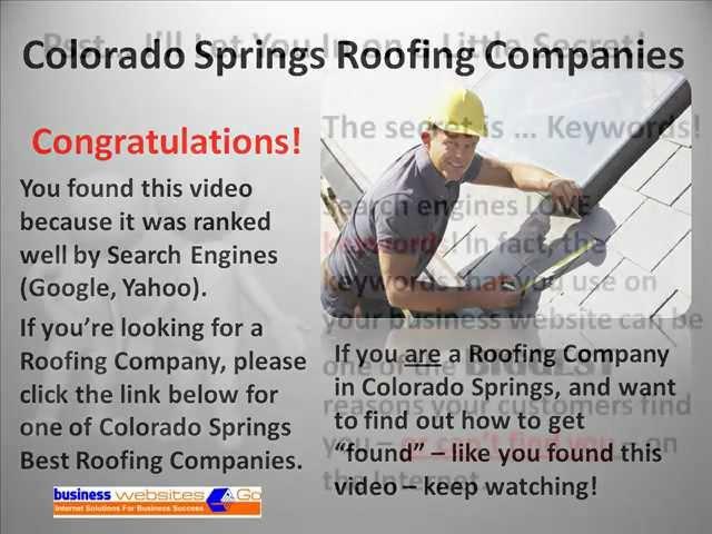 Colorado Springs Roofing Contractors