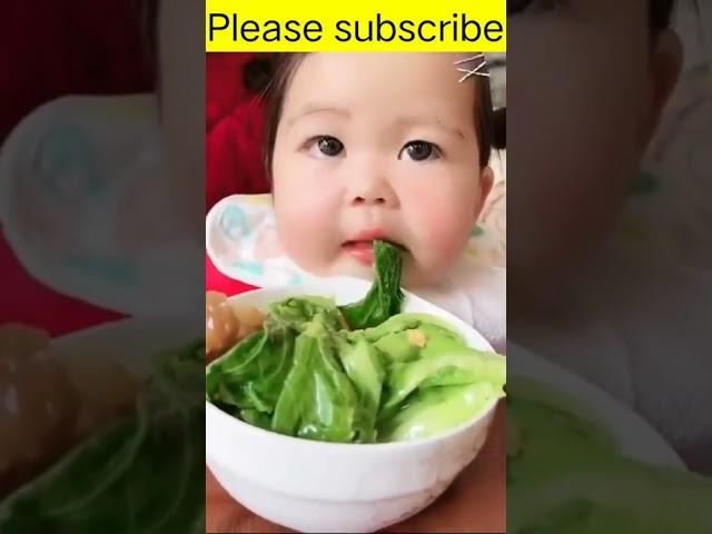 Cute baby eating vegetables #cutebaby #tiktok #reels #viral #trending #shorts #ytshorts #baby