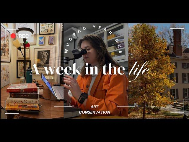 Week In The Life Vlog || Art Conservation Grad Student