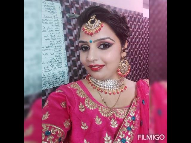 Shivanya makeover Jind. Makeup artist Neelam Sharma.