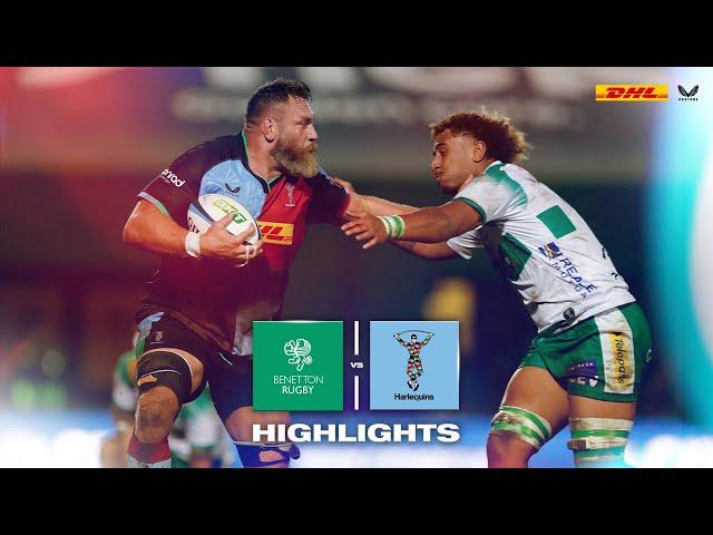 Highlights: Benetton Rugby v Harlequins -  Quarters conquer Treviso