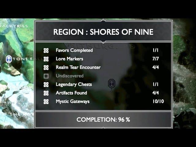 Shores of Nine "Undiscovered" Location God of War Shores of Nine Raven Location