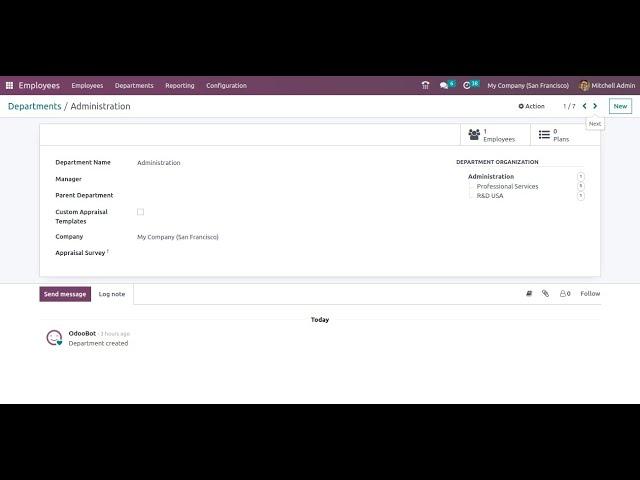 Department Organization Chart In Odoo 17