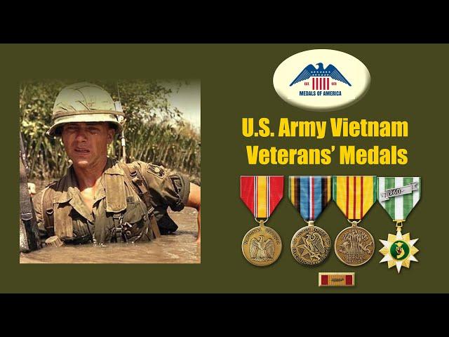 Vietnam Veterans' Army Medals and Ribbons authorized after one month, six months & a year in Vietnam